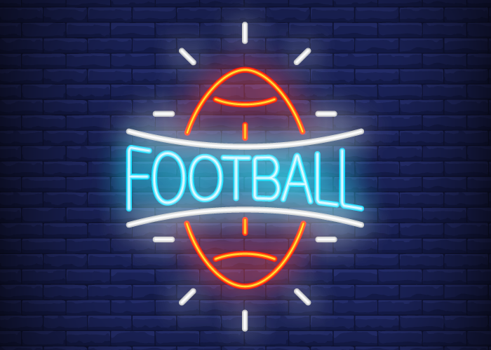 football-neon-sign